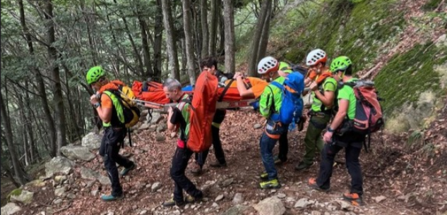 La Guida - Escursionista cade su un sentiero sopra Valdieri, soccorso