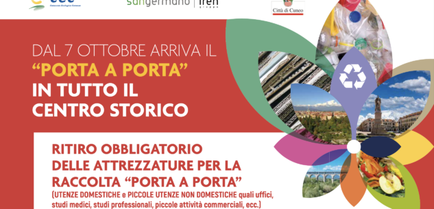 La Guida - Cuneo, dal 7 ottobre la raccolta porta a porta in tutto il centro storico