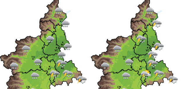 La Guida - Domani lunedì di pioggia su tutta la Granda: le previsioni meteo