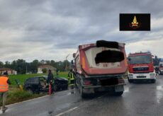 La Guida - Scontro auto-camion a Mondovì, due persone ferite