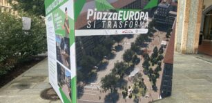 La Guida - Danneggiato il cubo che racconta il progetto su piazza Europa