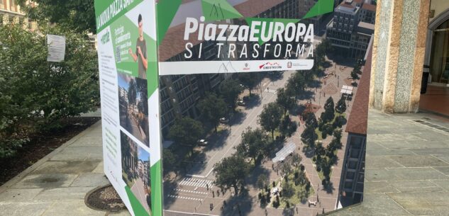 La Guida - Danneggiato il cubo che racconta il progetto su piazza Europa