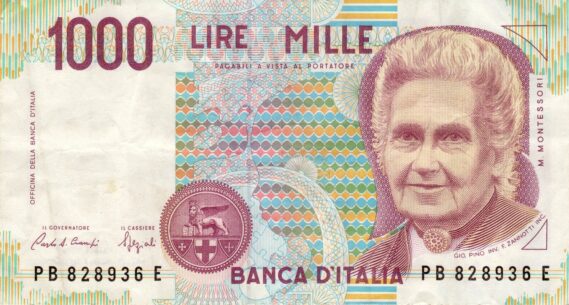 Banconota da 1000 lire (Pixabay)