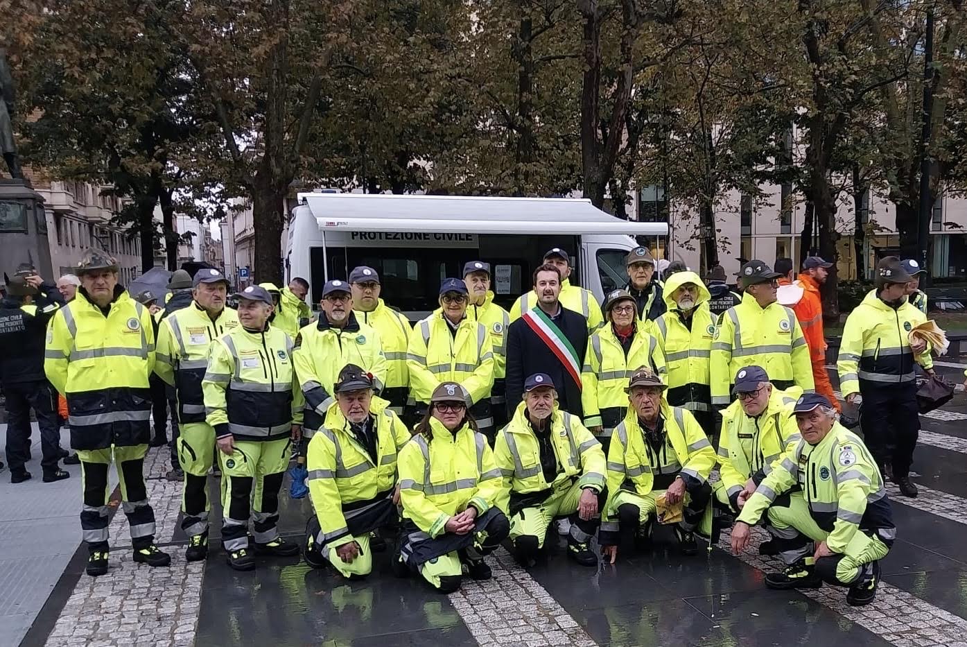 Protezione civile di Rifreddo al raduno regionale a Torino