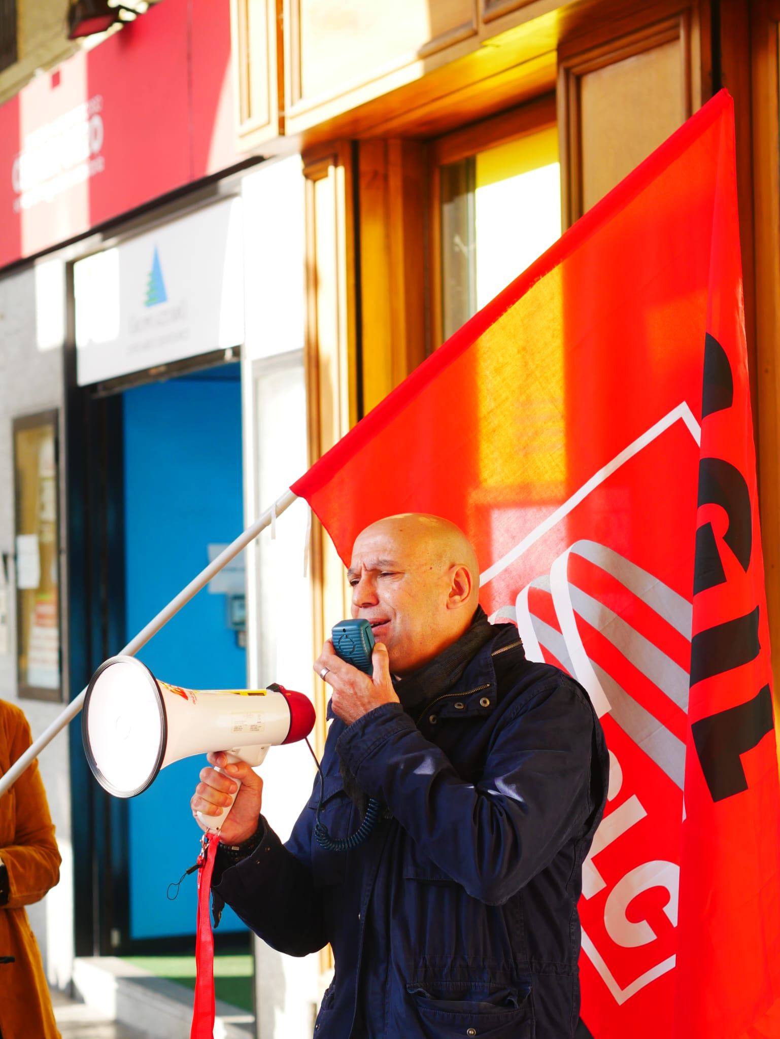 Presidio Slc Cgil a Torino per Poste italiane