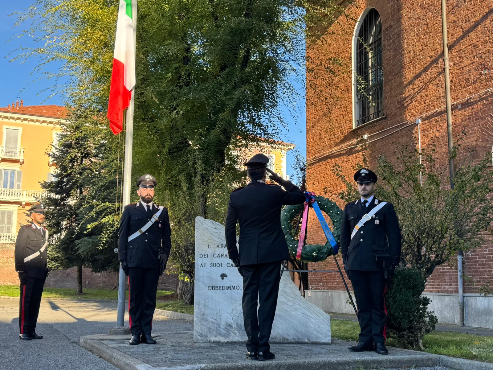 Cuneo, cerimonia di commemorazione dei Caduti dell’Arma dei Carabinieri