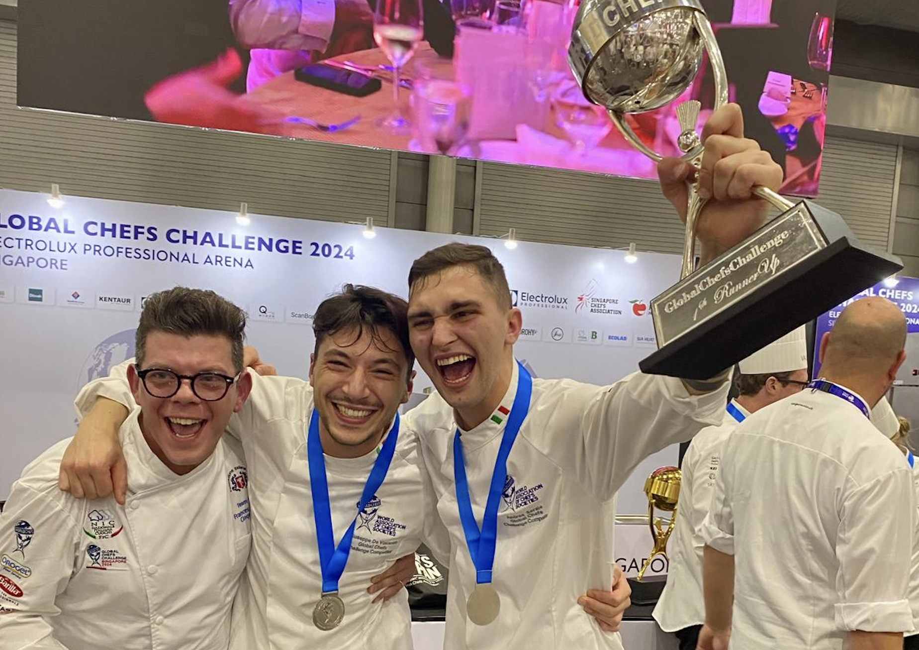 Andrea Serale, cuoco di Cerialdo secondo al mondo a Singapore