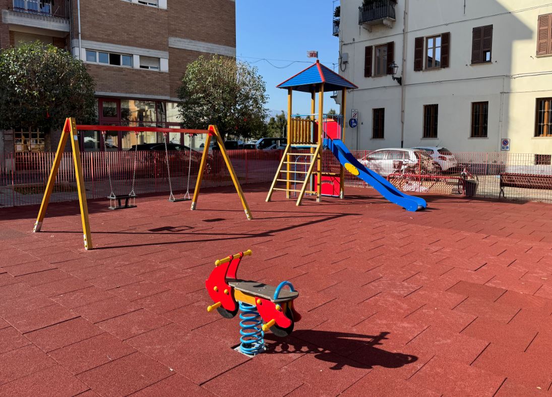 Conclusa la riqualificazione dell’area giochi di largo Caraglio