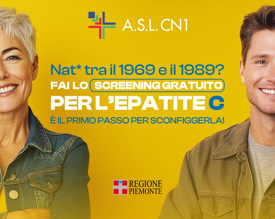 Screening epatite C, una campagna dell’Asl Cn1