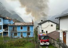 La Guida - Casa in fiamme a Valdieri