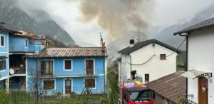 La Guida - Casa in fiamme a Valdieri