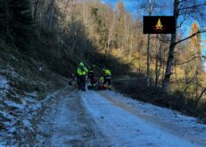 La Guida - Ciclista cade sulla strada dei cannoni tra Rossana e Busca