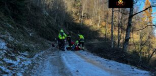 La Guida - Ciclista cade sulla strada dei cannoni tra Rossana e Busca