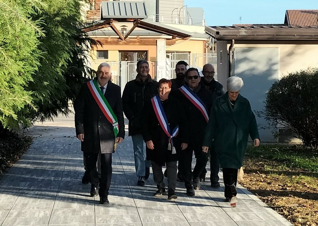 Peveragno gemellaggio inaugurazione piazza