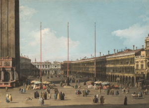 Canaletto - Veduta di Venezia con piazza San Marco e le Procuratie