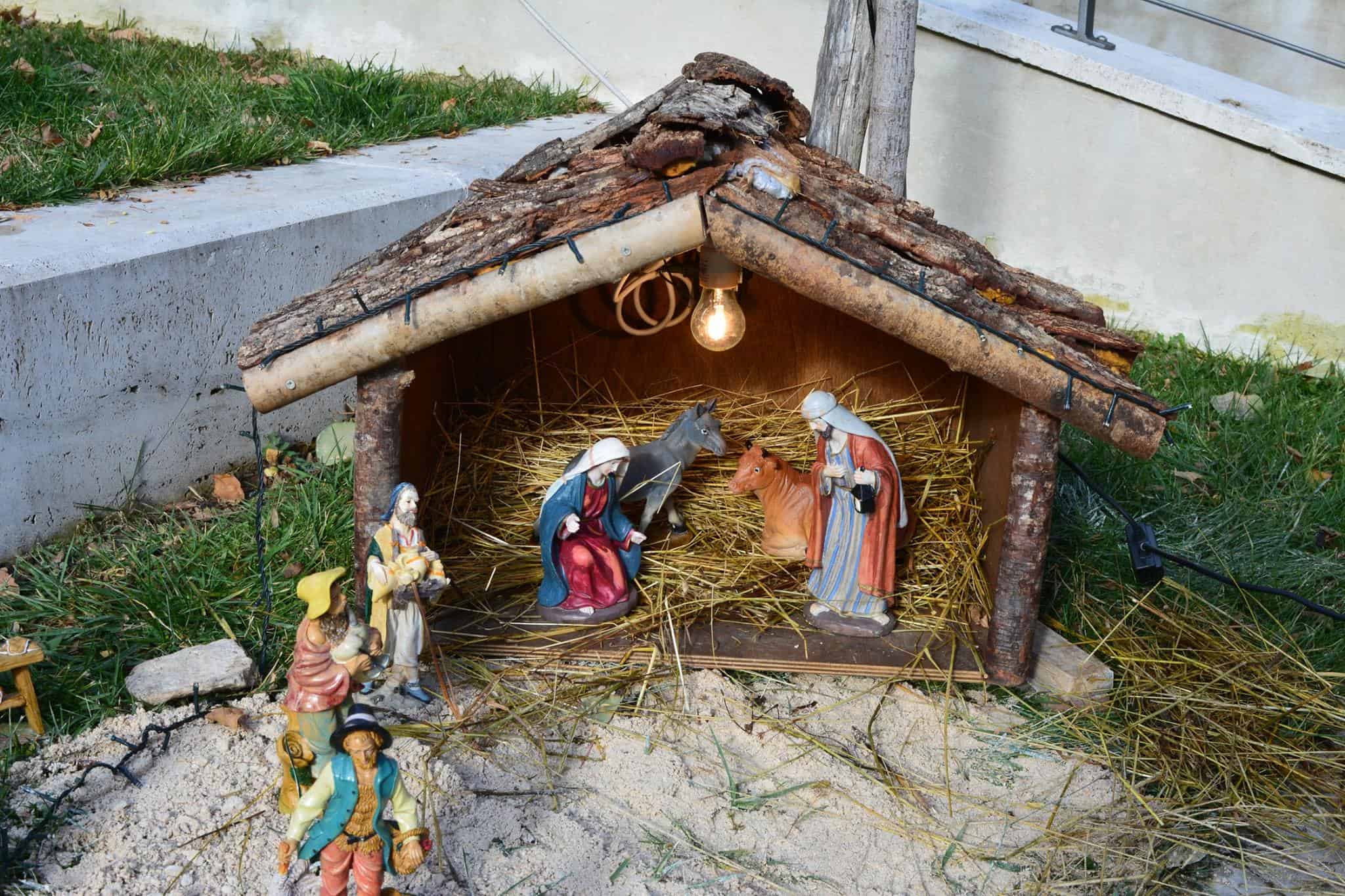 presepe tradizionale al santuario degli Angeli di Cuneo