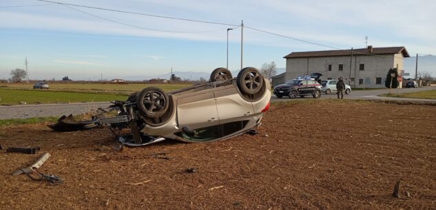 La Guida - Scontro tra due auto a Bosco di Busca, feriti in ospedale