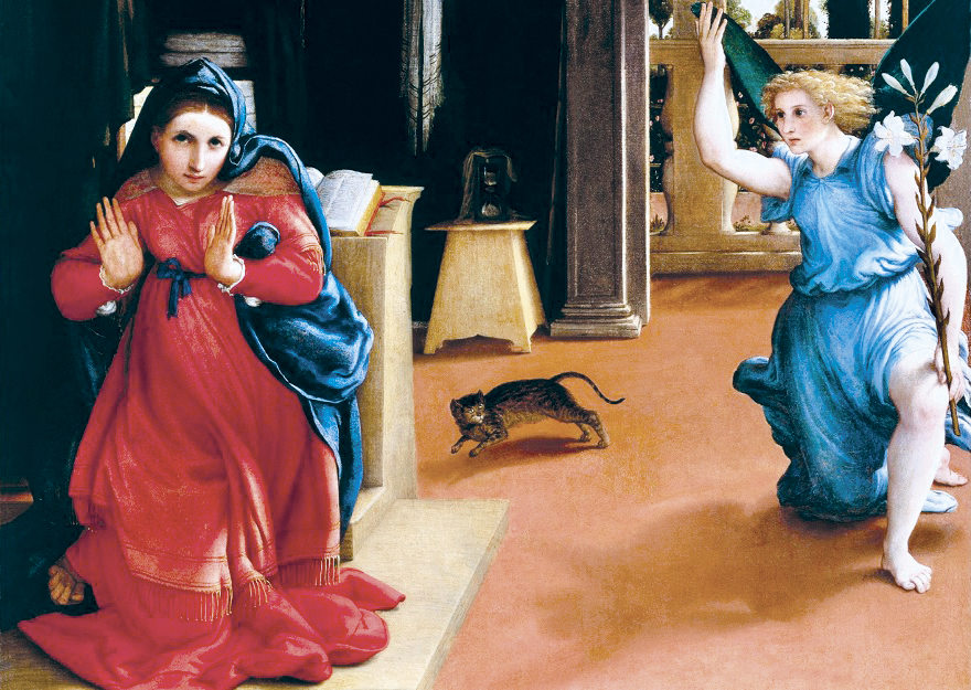 1 - Annunciazione; Olio su Tela; Lorenzo Lotto; 1534 ca.; Museo Civico; Recanati.