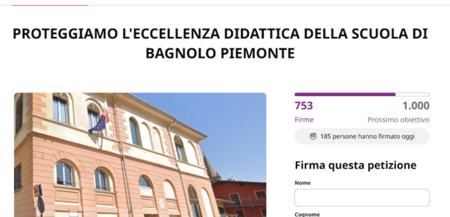 La Guida - Petizione online per proteggere la scuola di Bagnolo