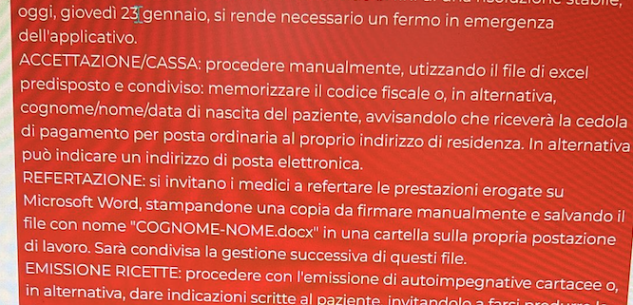 La Guida - Tutti operativi, dopo il tilt del sistema informatico dell’Ospedale