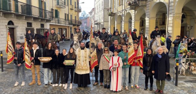 La Guida - Caraglio, una ventina di cavalli hanno sfilato per Sant’Antonio (video e foto)