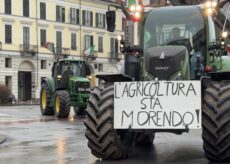 La Guida - Agricoltura in crisi, corteo di trattori in centro Cuneo (video)