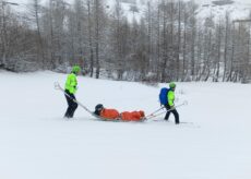 La Guida - Scialpinista cade in alta valle Stura viene soccorso con il toboga