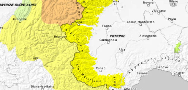 La Guida - Valanghe: situazione stabile sulle alture del cuneese, livello di pericolo giallo