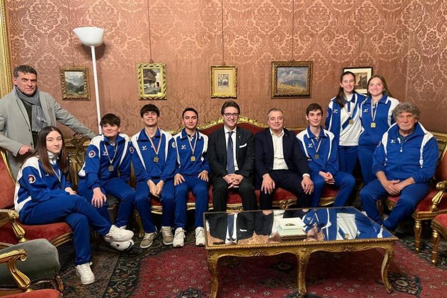 I vincitori della Coppa Italia giovani di tiro con l’arco a Palazzo Lascaris
