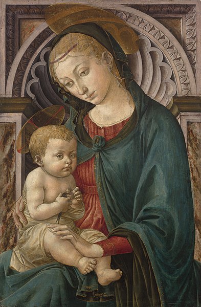 Madonna della rondine; Pittura murale (particolare); Francesco di Stefano detto il Pesellino; Metà XV secolo; Isabella Stewart Gardner Museum Boston.