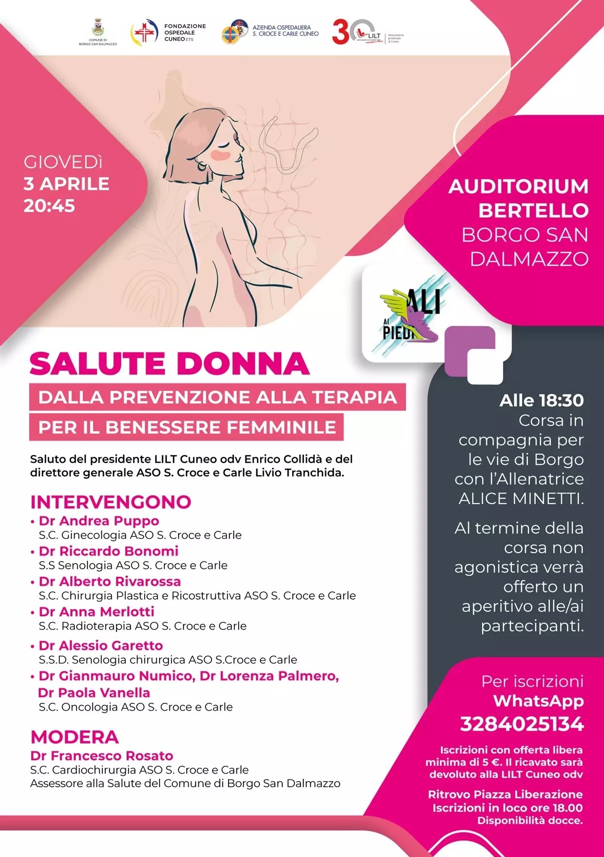 A Borgo San Dalmazzo si parla di benessere femminile
