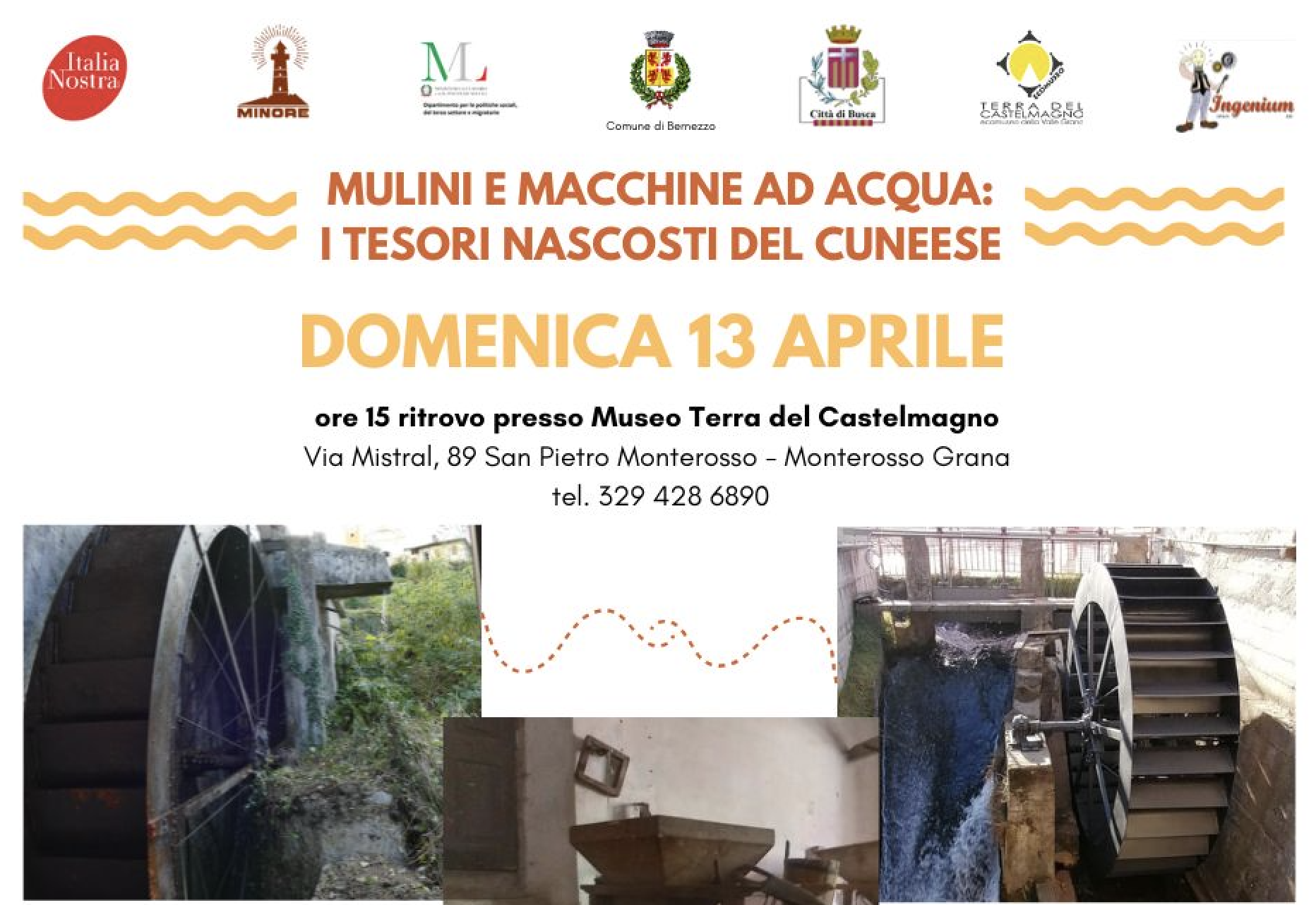Mulini e macchine ad acqua, quei tesori nascosti nel cuneese