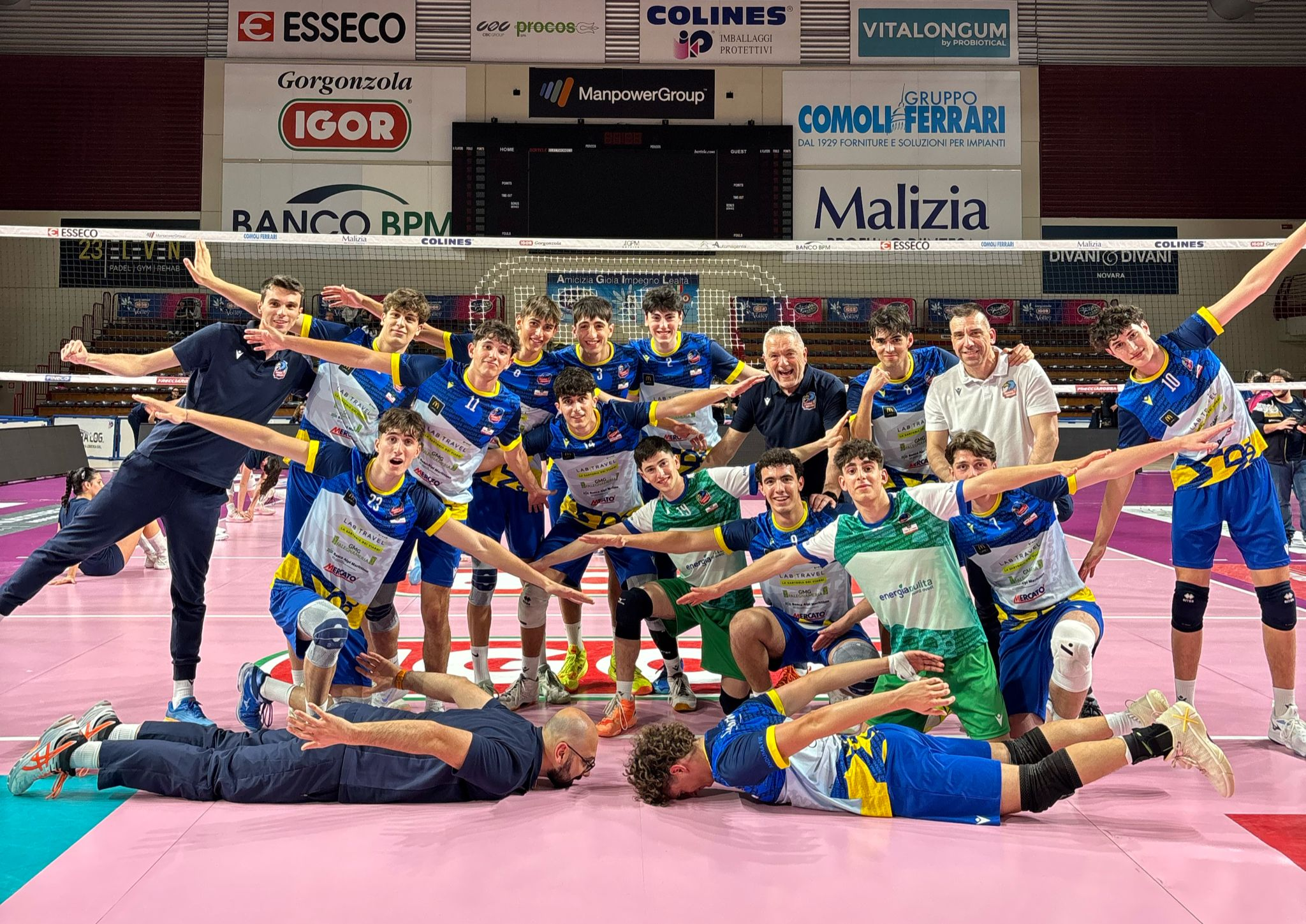 I ragazzi Under 19 del Cuneo Volley campioni regionali