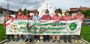 La Guida - Nuovo striscione per gli alpini di Borgo San Dalmazzo