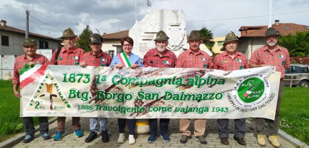 La Guida - Nuovo striscione per gli alpini di Borgo San Dalmazzo