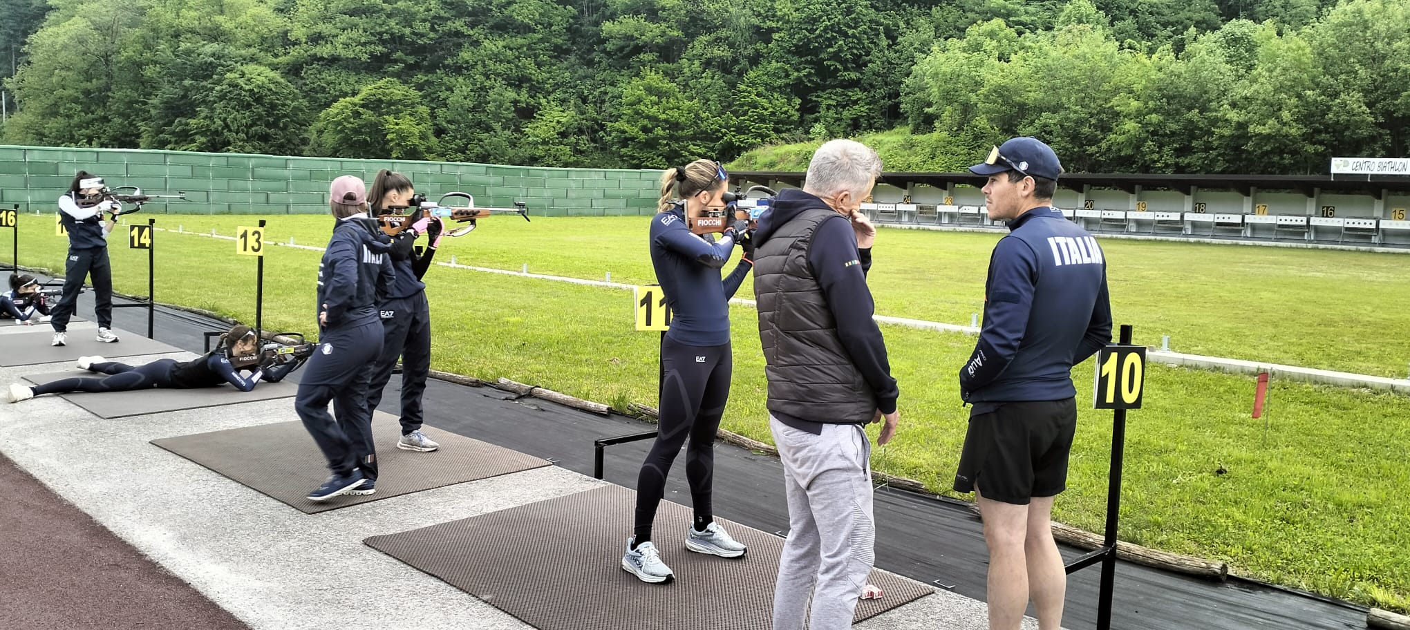 Ritiro delle nazionali italiane A e B di biathlon in valle Pesio