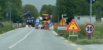 La Guida - Valle Grana, lavori e semaforo al ponte di Santa Maria della Valle