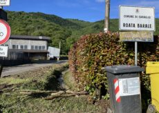 La Guida - Vallera, detriti e acqua sulla strada dopo il maltempo di ieri