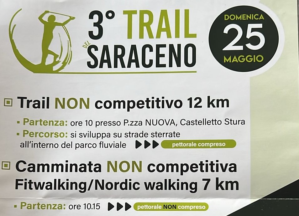 Domenica 25 maggio il terzo trail del Saraceno
