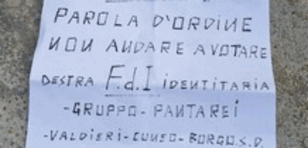 La Guida - A Valdieri volantini anonimi che invitano a non andare a votare