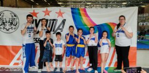 I bambini bovesani protagonisti al Trofeo Coni di kick-boxing La Guida - I bambini bovesani protagonisti al Trofeo Coni di kick-boxing