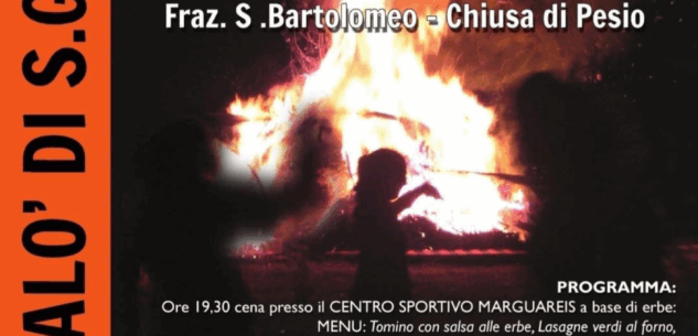 Lunedì 23 giugno a Chiusa Pesio il falò di San Giovanni: il programma La Guida - Lunedì 23 giugno a Chiusa Pesio il falò di San Giovanni: il programma
