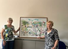 La Guida - Licia Martini ha donato un suo quadro al Comune di Boves