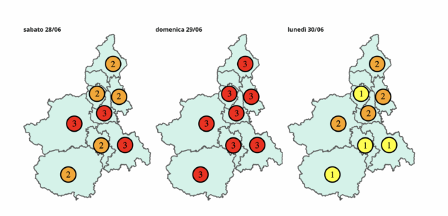 La Guida - Clima torrido, domenica da bollino rosso in tutto il Piemonte