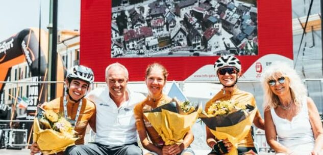 La Guida - Il podio maschile e femminile della Granfondo Fausto Coppi