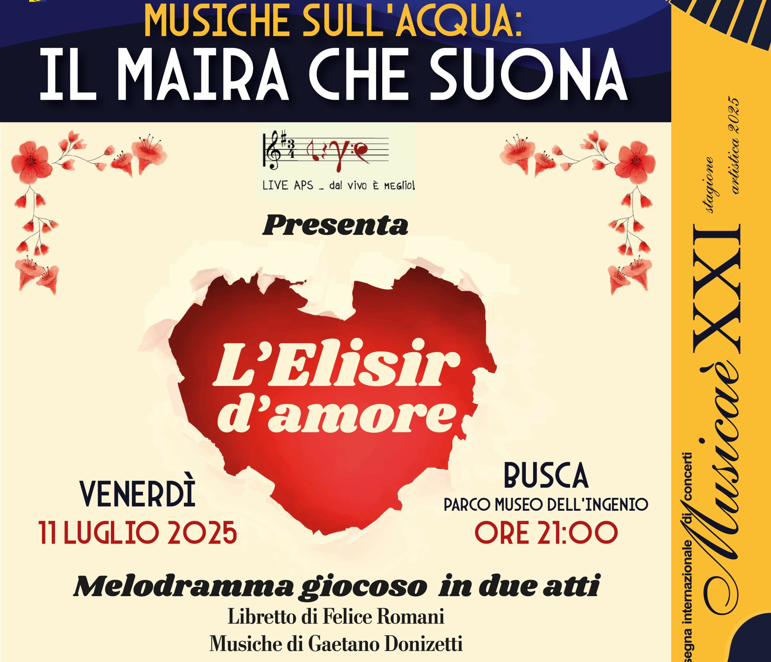 L'Elisir d'amore a Busca