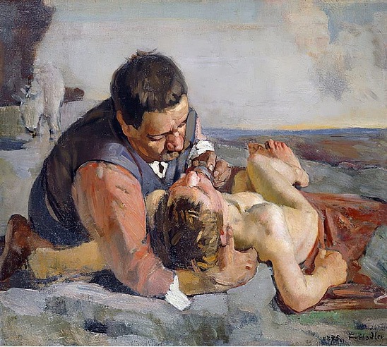 Ferdinand Hodler, Il Buon samaritano (particolare), 1885.