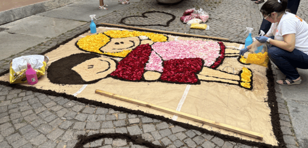 La Guida - Processione della Madonna del Carmine, fiori e luci a Cuneo