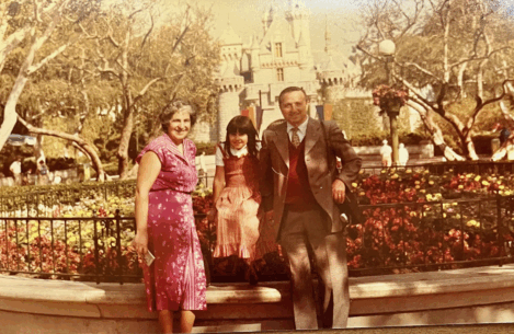 I Binelli a Disenyland nel 1980