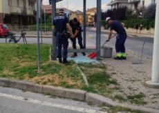 La Guida - Un’altra pensilina distrutta a sassate a Madonna dell’Olmo